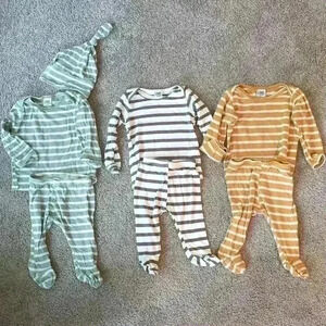 Little miss Dessa super cozy footed matching sets NB/P.